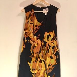 Anthropologie Floral Sheath Dress